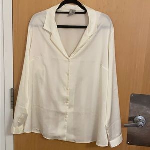 Silky off white blouse